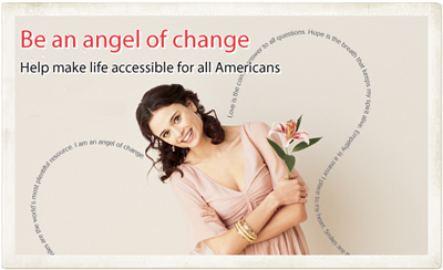 Be an Angel of Change -- send an ADA eCard