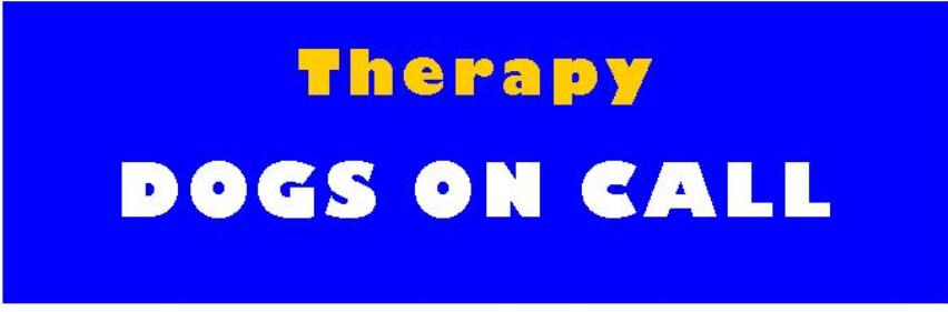 Therapy Dogs On Call blue logo