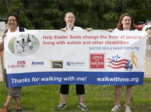 Easter Seals Walk With Me participants