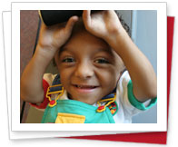 Smiling friend of Easterseals