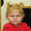 Closeup of little girl in preschool