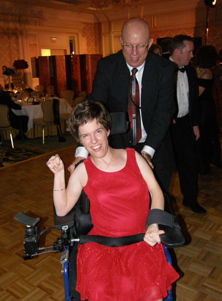 Amy Liss dancing with her Father, Tom Liss